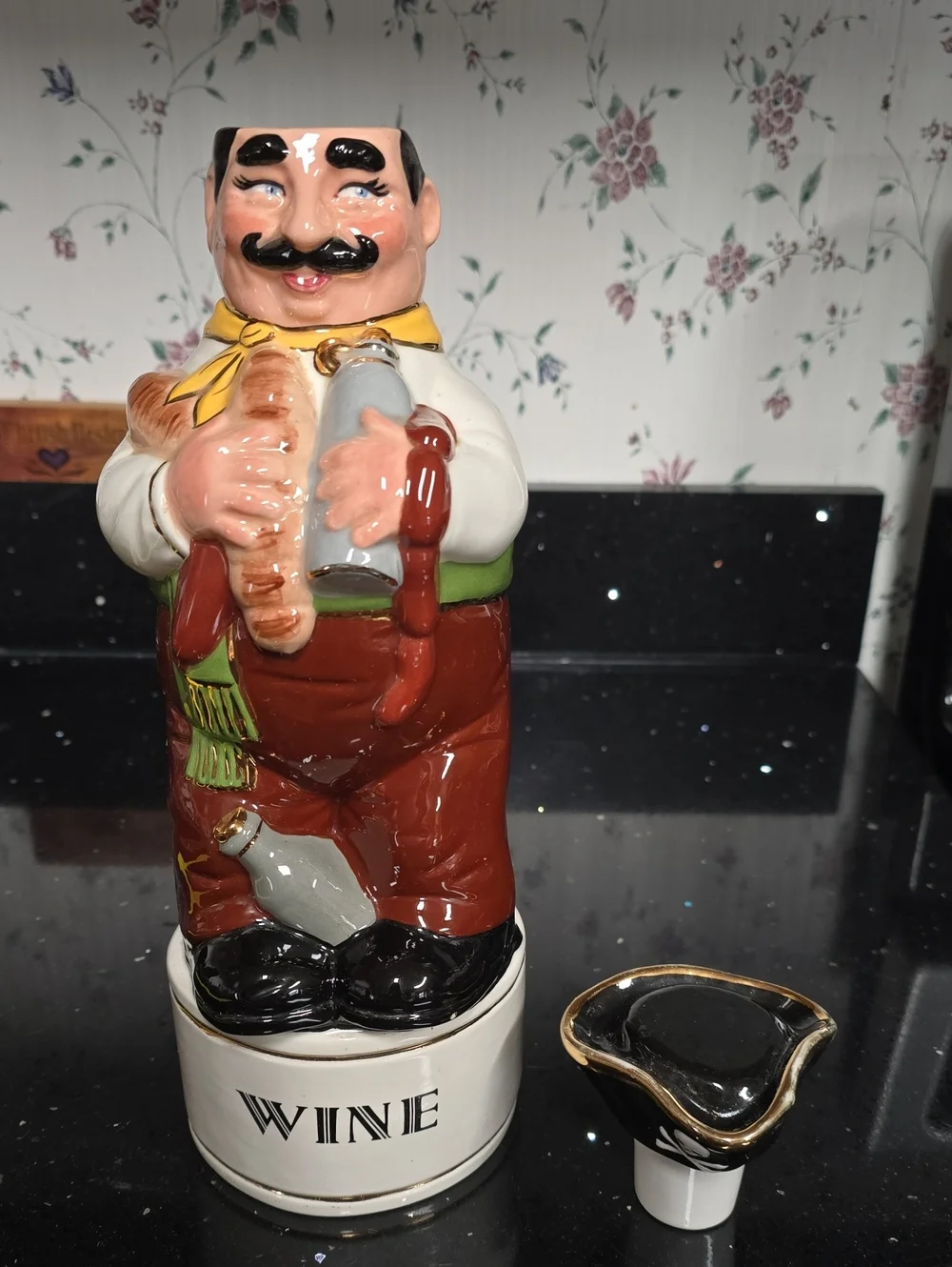 Very Vintage. Ceramic Pirate Wine Decanter